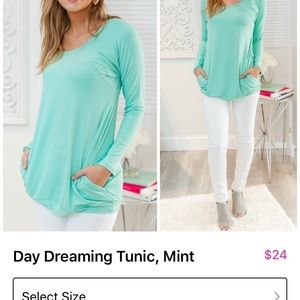 New mint tunic